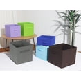 thumbnail image 6 of Unique Bargains Fabric Storage Cube Storage Bin Grey 11*10.6*10.6in, 6 of 6