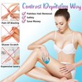 thumbnail image 3 of Borrador de pelo de cristal, herramienta exfoliante de piel para depilación sin dolor para hombres, mujeres, brazos, piernas, espalda, pecho, piel suave y sedosa, removedor de pelo de cristal mágico para cualquier parte del cuerpo (azul) Brillar Electrónica, 3 of 6