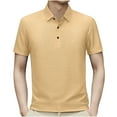 thumbnail image 1 of cfhntfmh Mens Golf Shirt Casual Soft Business Work T-Shirts Quick Dry Breathable Collared Short Sleeve Button Tshirts Basic Tee, 1 of 6