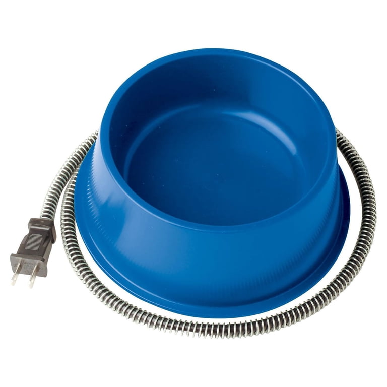 Farm Innovators 1 Qt Round Heated Pet Bowl, Blue photo 6