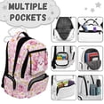thumbnail image 7 of Pzuqiu Pink Axolotl Daisy Print 17 Inch Kids Backpack for Girls, Soft Padded Breathable Bookbag with Adjustable Strap, Lightweight Casual Schoolbag for School Travel Age 5-16, 7 of 7