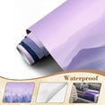 thumbnail image 4 of Wallpaper Purple Misty Forest Landscape Mountain Views Peel and Stick Wall Murals 69"H x 96"W Removable PVC Wall Paper Self-Adhesive Wall Paintings Art Decor for Bedroom Living Room, 4 of 7