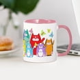 thumbnail image 4 of CafePress - Colorful Kitty Cats &Amp; Butterflies Mug - 11 oz Ceramic Mug - Novelty Coffee Tea Cup, 4 of 6