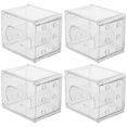 thumbnail image 2 of 4pcs Watch Box Transparent Watch Gift Box Jewelry Box Organizer For Home Travel, 2 of 4