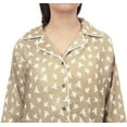 thumbnail image 6 of Bimba Olive Green Women Sleepwear Bird Print Shirt & Shorts 2 Pcs Nightwear - 4, 6 of 9