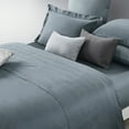 thumbnail image 2 of Superior 300 Thread Count Cotton Duvet Cover Set, Twin/ Twin XL, Grey, 2 of 5