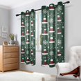 thumbnail image 2 of Yayeee Window Curtains Light Filtering 63"x52" Grommet Panel Pair Home Living Room Decor, Christmas Santa Hats, 2 of 7
