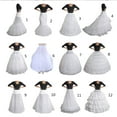 thumbnail image 2 of URTERYSER Crinoline Underskirt Petticoat Floor Length for Women Bridal Dress Vintage Gown White Hoop Skirt Multiple Styles White 3, 2 of 3