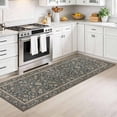 thumbnail image 2 of Washable Runner Rug 2x6 ft Non Slip Backing Farmhouse Vintage Soft Kitchen Rug Low Profile Floor Carpet for Kitchen Hallway Laundry Room Bedroom, 2 of 6