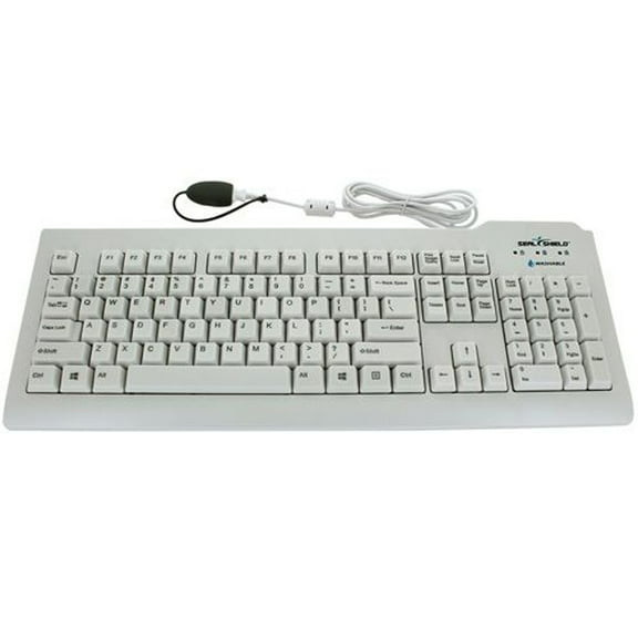Seal Shield Seal Clean Medical Grade Waterproof Keyboard Qwerty ISO (Uk) - White