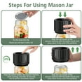thumbnail image 3 of WERSEON Electric Mason Jar Vacuum Sealer Kit, Vacuum Sealing Machine with Led Screen, Vacuum Jar Sealer for Mason Jars, Included 10 Lids, 3 of 16