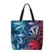 thumbnail image 1 of Easygdp Red And Blue Leaves Bolsa Tote para Mujer, Bolso de Hombro para Trabajo, Playa, Viajes, Compras y Supermercado, 1 of 7