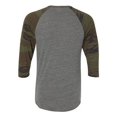thumbnail image 3 of Alternative Apparel Henley AA1989 Men Eco-Jersey 3/4-Sleeve Raglan, 3 of 3