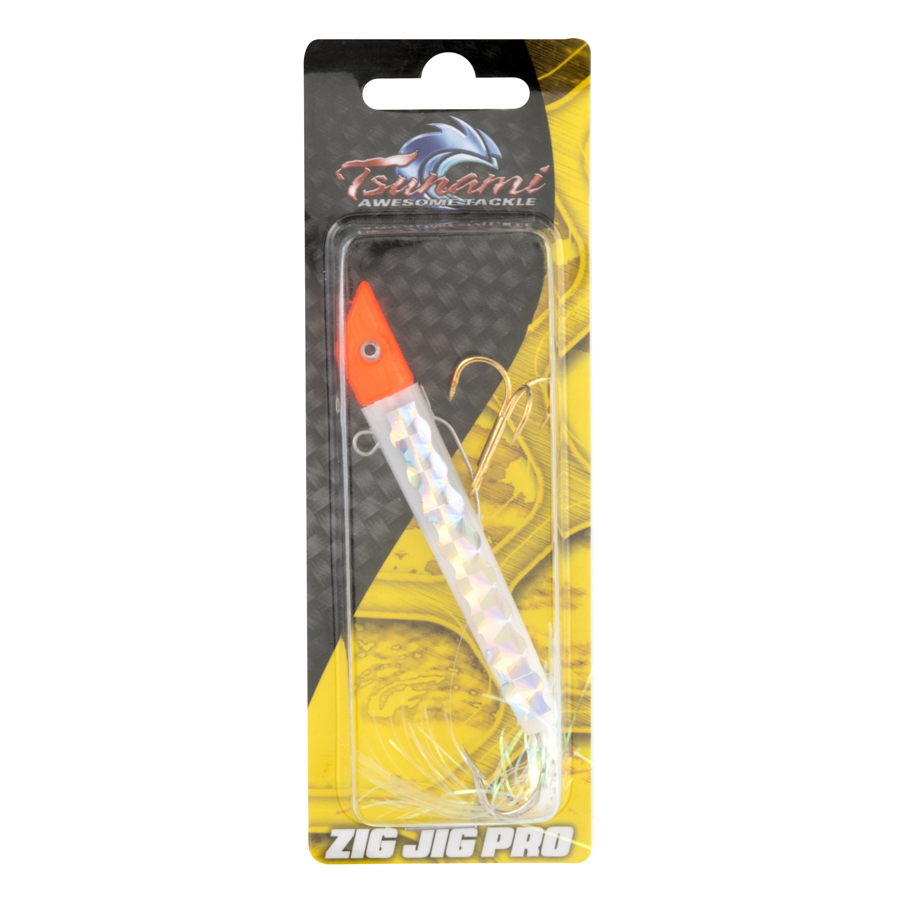 Tsunami Zig Jig Pro Slim 1oz. Red Head/White/Silver Foil