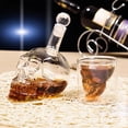 thumbnail image 4 of Botella de cristal Wine Decanter Creative con forma de calavera, 4 of 5