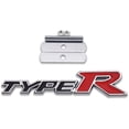 thumbnail image 2 of Chrome Metal Type R Logo Car Front Grille Emblem, 2 of 4