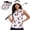 Bow American Flag, variant on Womens Sleeveless Golf Shirts with Adjustable Sun Visors for Women 250th Anniversary USA Flag 2 Piece Athletic Tennis Shirts and Sun Hat, Size XS