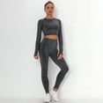 thumbnail image 2 of MSJUHEG Yoga Sets for Women,Workout Jumpsuits for Women,Athletic Sets for Women,Conjuntos Deportivos Para Mujer,Color Yoga Fitness Sports Running Suit Suits & Sets,Jumpsuit for Women Dark Gray S, 2 of 9