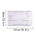 thumbnail image 2 of Paquete de 10 tarjeteros de identificación QUANZHOUTIANDI plástico duro vertical Para 2 tarjetas, 2 of 4
