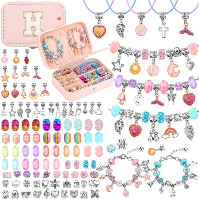 Kit para hacer pulseras Billbotk con abalorios y caja
