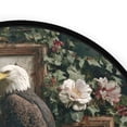 thumbnail image 4 of 36.2 Inch Round Floor Mat Wreath and Bald Eagle Carpet Decor Rug for Living Room Bedroom, 4 of 6