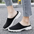 thumbnail image 6 of Womens Breathable Mesh Walking Mules Sneakers Open Back Slip On Shoes, 6 of 17