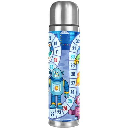 

Board Desk Game Blue Pattern Premium Insulated Water Bottle - Water Mug with Food-Grade PP Vacuum Insulated Leak-proof BPA-Free