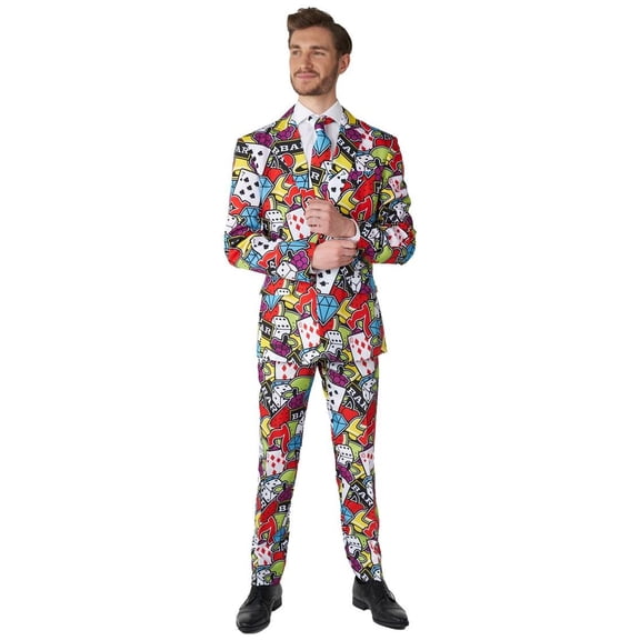 Suitmeister Men's Suits Casino Icons - XXL Multicolor
