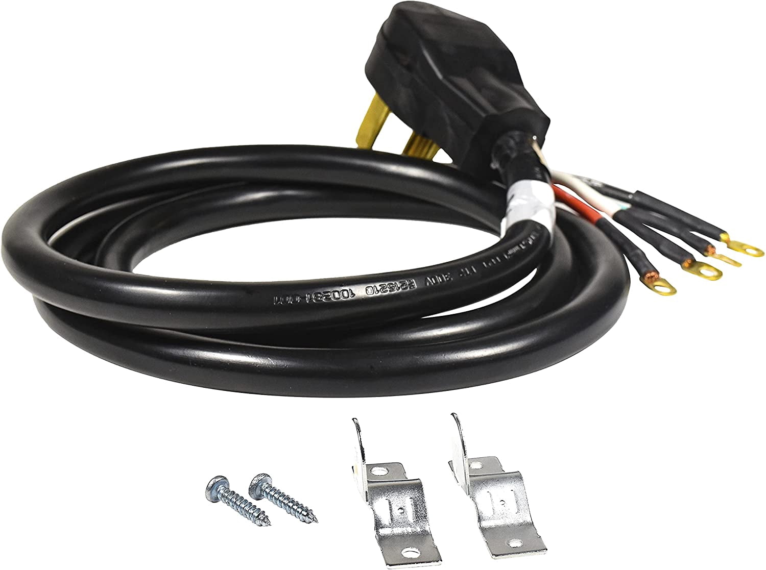 HQRP 6 ft Cord Power Cable, Heavy-Duty, Black