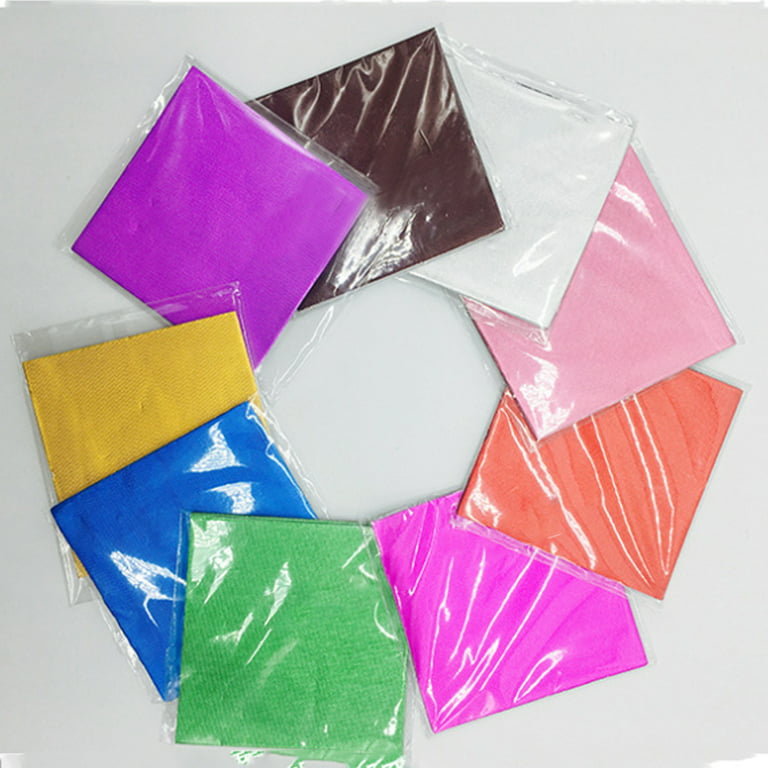 100pcs/set Crepe Paper Sheets Candy Chocolate Sweets Confectionary Square  Foil Wrapper Package Paper Sweets Tinfoil