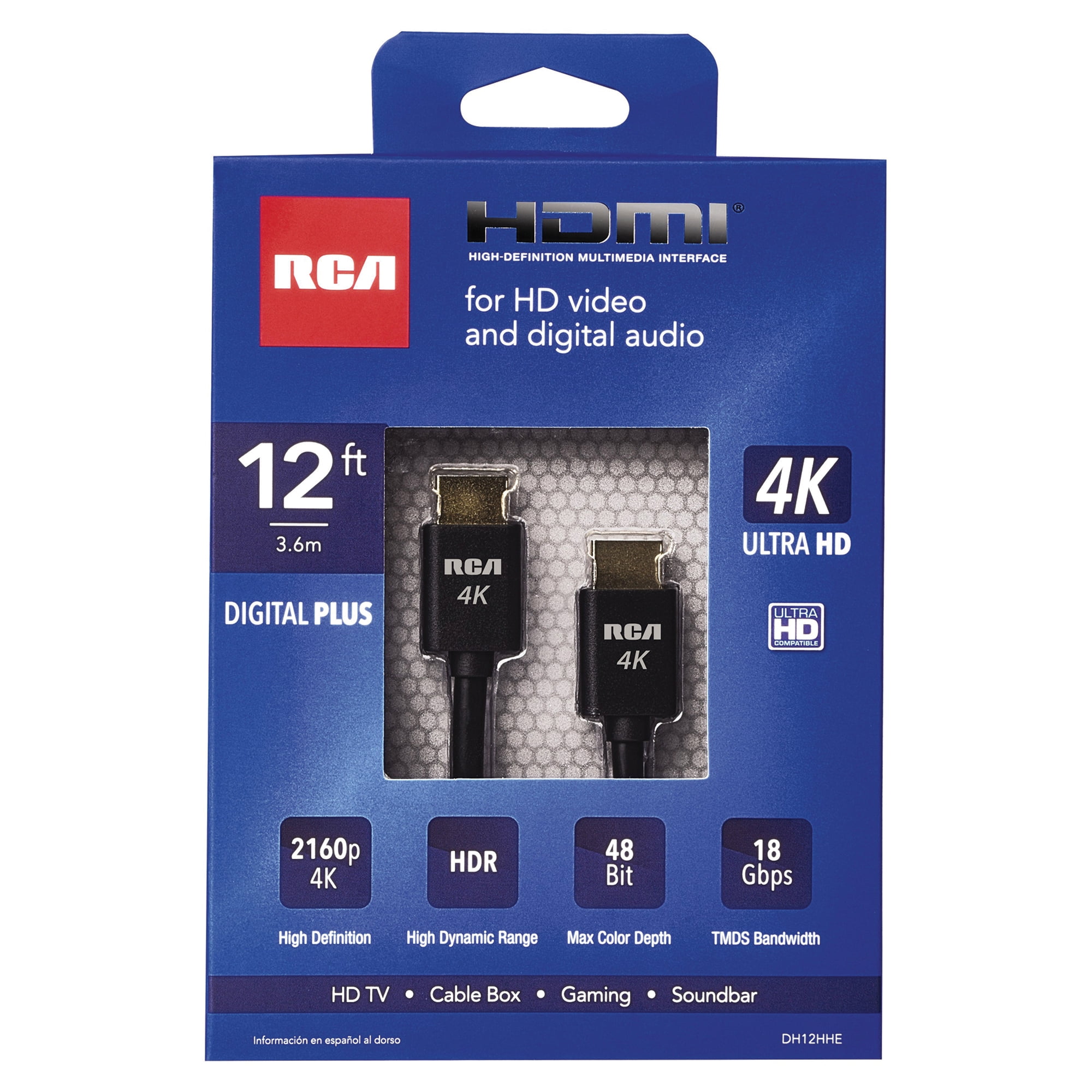 Rca Dh12hhe digitl Plus Hdmi Cable (12ft)