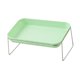 thumbnail image 1 of Comedero para mascotas con soporte de acero inoxidable, comedero elevado para cachorros Verde, 1 of 9