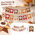thumbnail image 2 of Thanksgiving Pumpkin Banner,Fall Harvest Party Bunting with Turkey and Pumpkin Icons for Home and Kitchen Wall Decor Display, 2 of 7