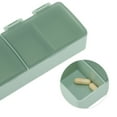 thumbnail image 3 of Unique Bargains 1 Pc Pill Case 3 Grid Design Pill Box Green, 3 of 6