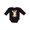 AB-Black, variant on Cute Baby Donkey Boys or Girls Long Sleeve Baby Bodysuit