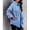 Light blue, variant on Baqcunre Womens Winter Coats Women's Tassel Single Breasted Solid Color Lapel Coat Long Sleeve Shirt Jacket Womens Jacket Womens Fall Fashion 2023 Black L