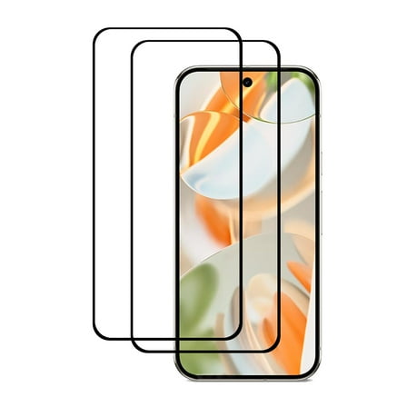 LEEKUANGSU [2 Pack] Black Tempered Glass Screen Protector Frontier Protective Protector for Google Pixel 9 Pro