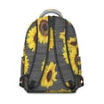 thumbnail image 3 of "Floral Fashion Backpack with Sunflower & Wildflower Design for Women & Girls - Large Capacity Waterproof School Bag for College Students, Laptop Compartment, Ergonomic Shoulder Straps for Comfort", 3 of 6