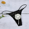 thumbnail image 4 of zuwimk Thongs For Women ,Women Lace Thong Panty Underwear Black,L, 4 of 5