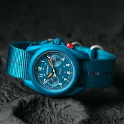BODERRY Mens Field Watches Titanium Mechanical Chronograph Top Brand Wristwatch 100M Waterproof Clock Military Watch for Men
