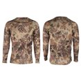 thumbnail image 4 of Camiseta de manga larga de alta elasticidad con absorción de sudor de camuflaje al aire libre (Patrón de pitón de la junglaXL), 4 of 8