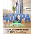thumbnail image 3 of S10 Cordless Vacuum Cleaner, 40KPA/500W/45Mins, LED Display, 8-in-1 Lightweight Stick Vacuum Cleaners for with Green LED Light, 6-Stages Filtration, Self-Standing Design, Blue, 3 of 6
