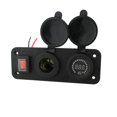 thumbnail image 2 of 1x Enchufe Impermeable de Encendedor de Cigarrillos Voltímetro de Coches con Fuente de Alimentación para Móviles Productos Electrónicos de 12V DC con Interruptor Sunnimix Voltímetro LED, 2 of 8
