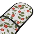 thumbnail image 2 of Dailycode Double Sided Oven Mitt with Loop Heat Resistant Kitchen Long Potholders 7" x 35" Cherry with Leaf, 2 of 6