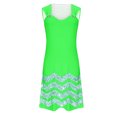 thumbnail image 4 of Annhoo Robe d'Été Tendance pour Femmes, Imprimée, Col en V, Sans Manches, Mini, Décontractée, Plage, Vacances, Robe Courte, 4 of 5