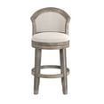 thumbnail image 3 of Hillsdale Monae 43" Wood Modern Bar Stool, Distressed Gray, 3 of 11