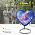 thumbnail image 3 of MUKTIVE Mountain Cremation Urn for Human Ashes Adult Male, Large Blue Burial Urns for Ashes Adult Female, Mini Snow Funeral Memorial Gift, River Combo Cremated Urn for Women (1 Large, 4 Keepsake), 3 of 7