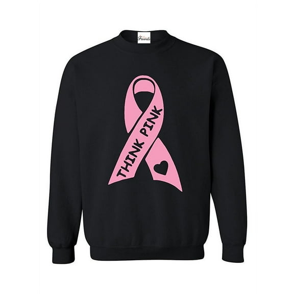 Women Sweatshirts and Hoodies - Think Pink Cancer
