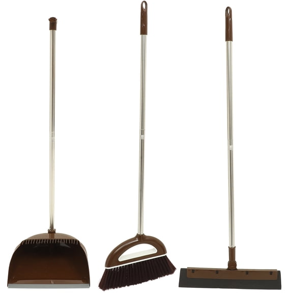 Arborister Long Handle Broom and Dustpan Set for Floor Cleaning