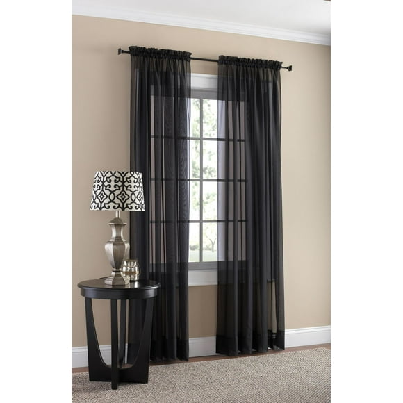 Sun Textile Voile Rod Pocket Curtain